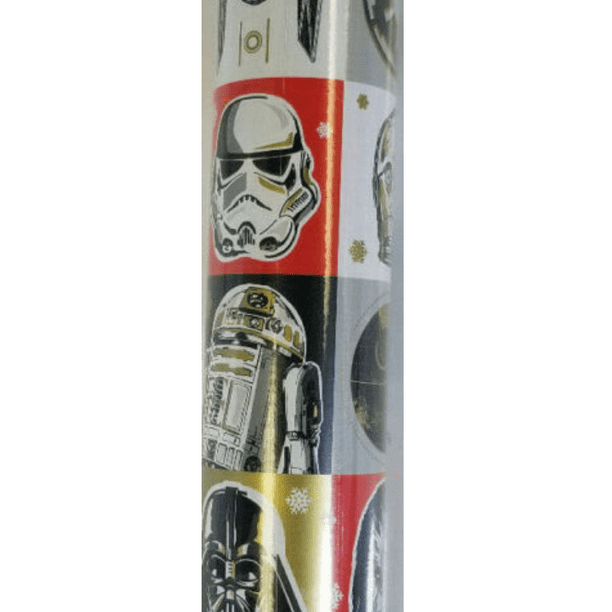 Disney Star Wars Merry Force Be With You Christmas Wrapping Paper 40 Sq Ft